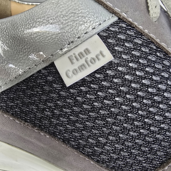 Finn Comfort Corato Women's Comfortable Walking Shoes - Stylish Grey size 10.5 - Picture 9 of 10